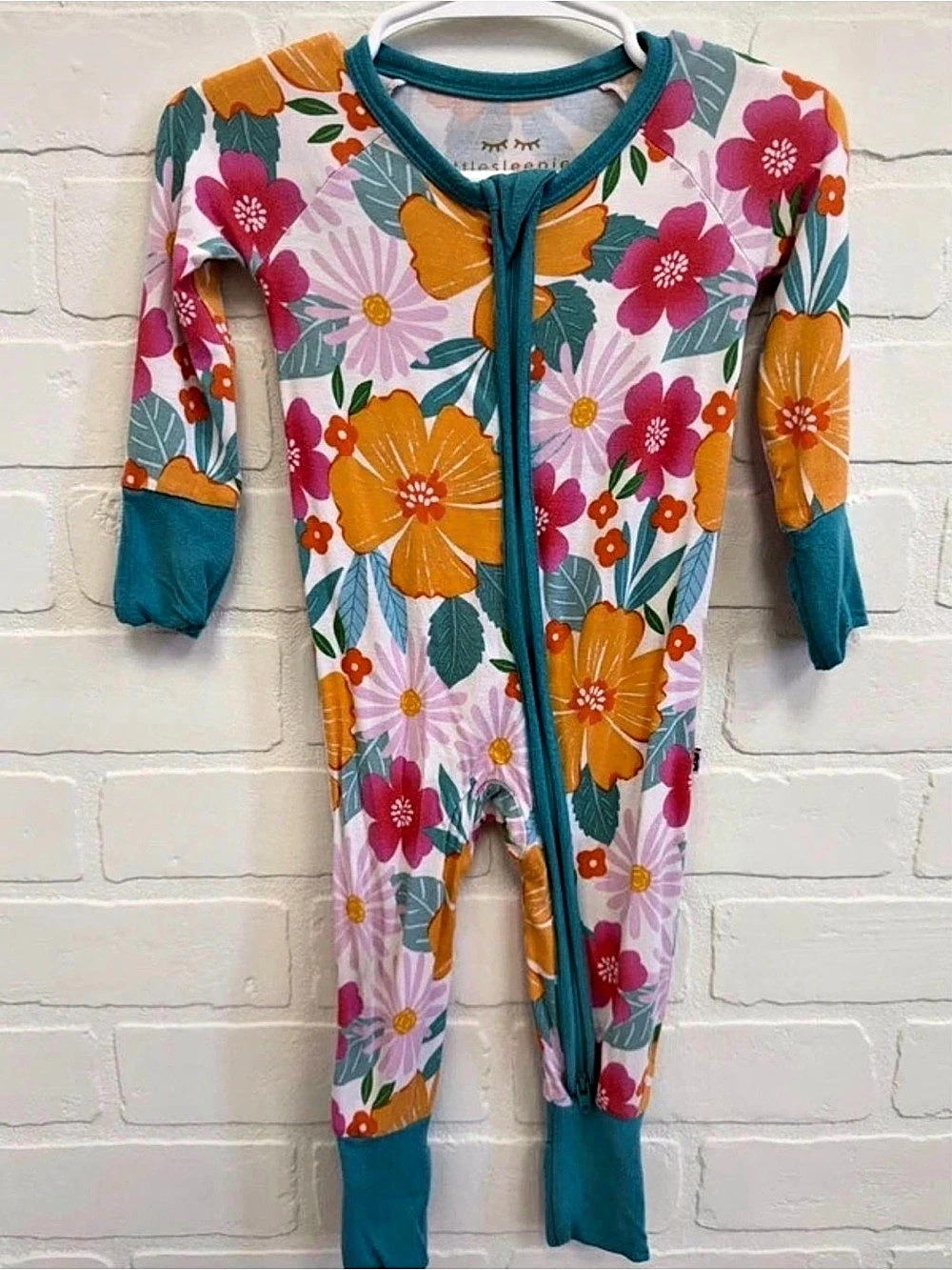 Little Sleepies Beachy Blooms Zippy 0-3M